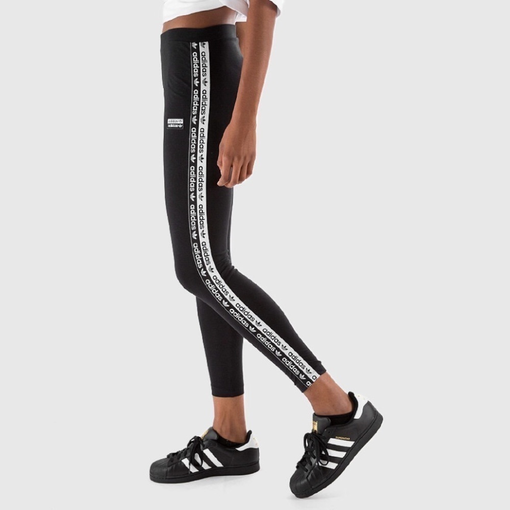 Adidas Tape Tights/Leggings Black Leggings Small